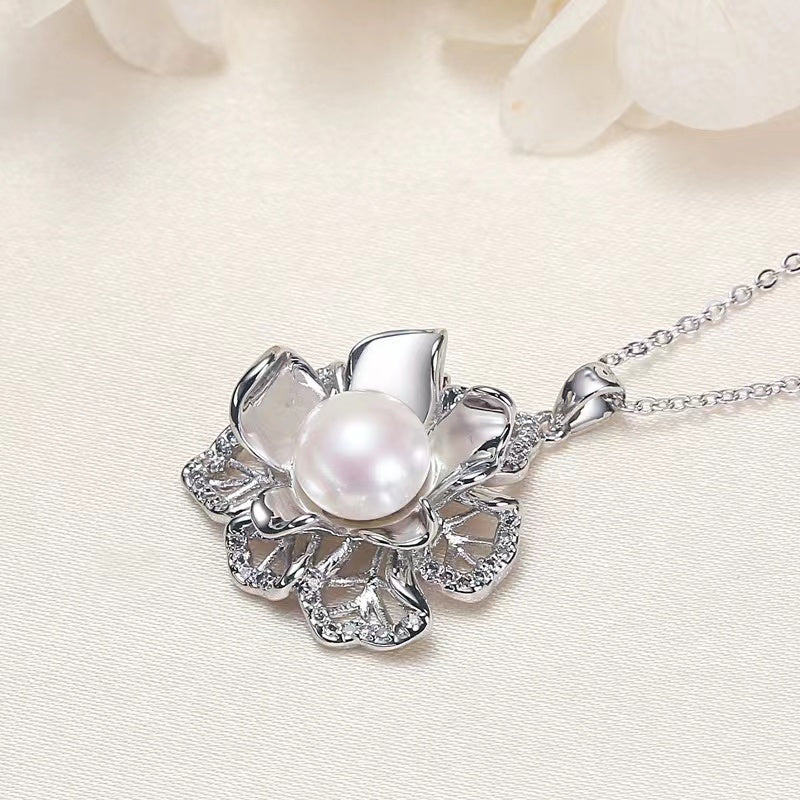 (J049)   Fresh water pearl set-Pendant & Ring & Earring