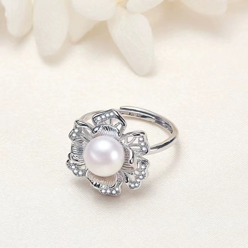 (J049)   Fresh water pearl set-Pendant & Ring & Earring