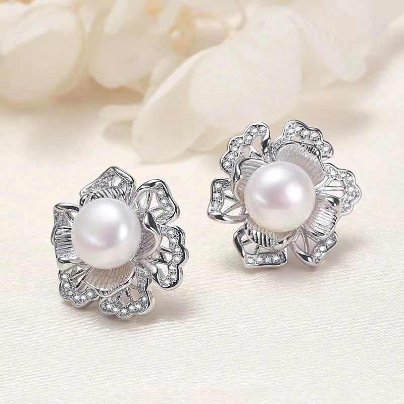 (J049)   Fresh water pearl set-Pendant & Ring & Earring