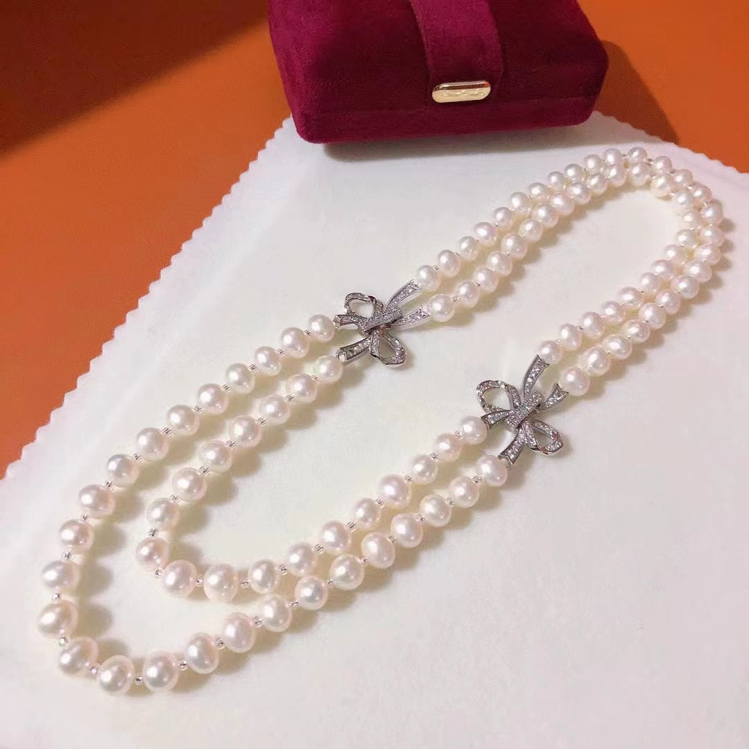 (N020)Bow-Tie Necklace