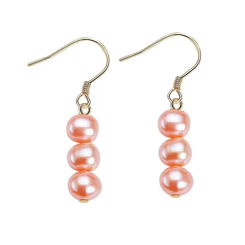 (E021)  Pearl earrings