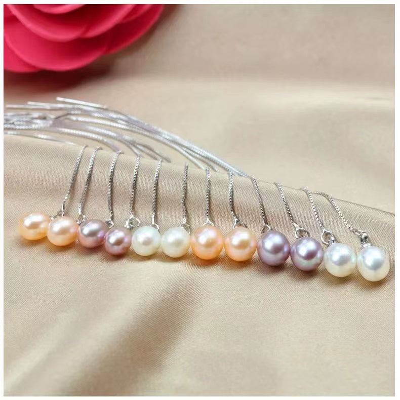 (E023)  Pearl earrings