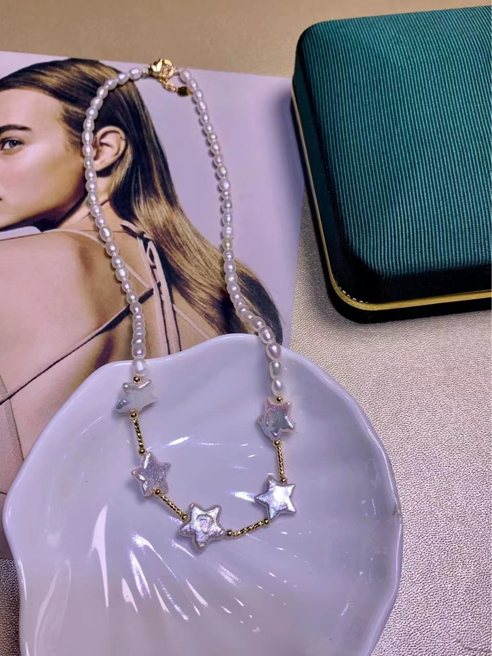 (N114)Star Baroque Necklace