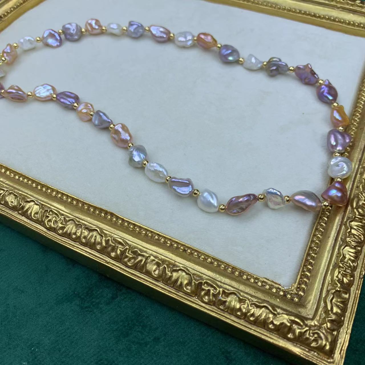(N006)Baroque Full Pearl Necklace