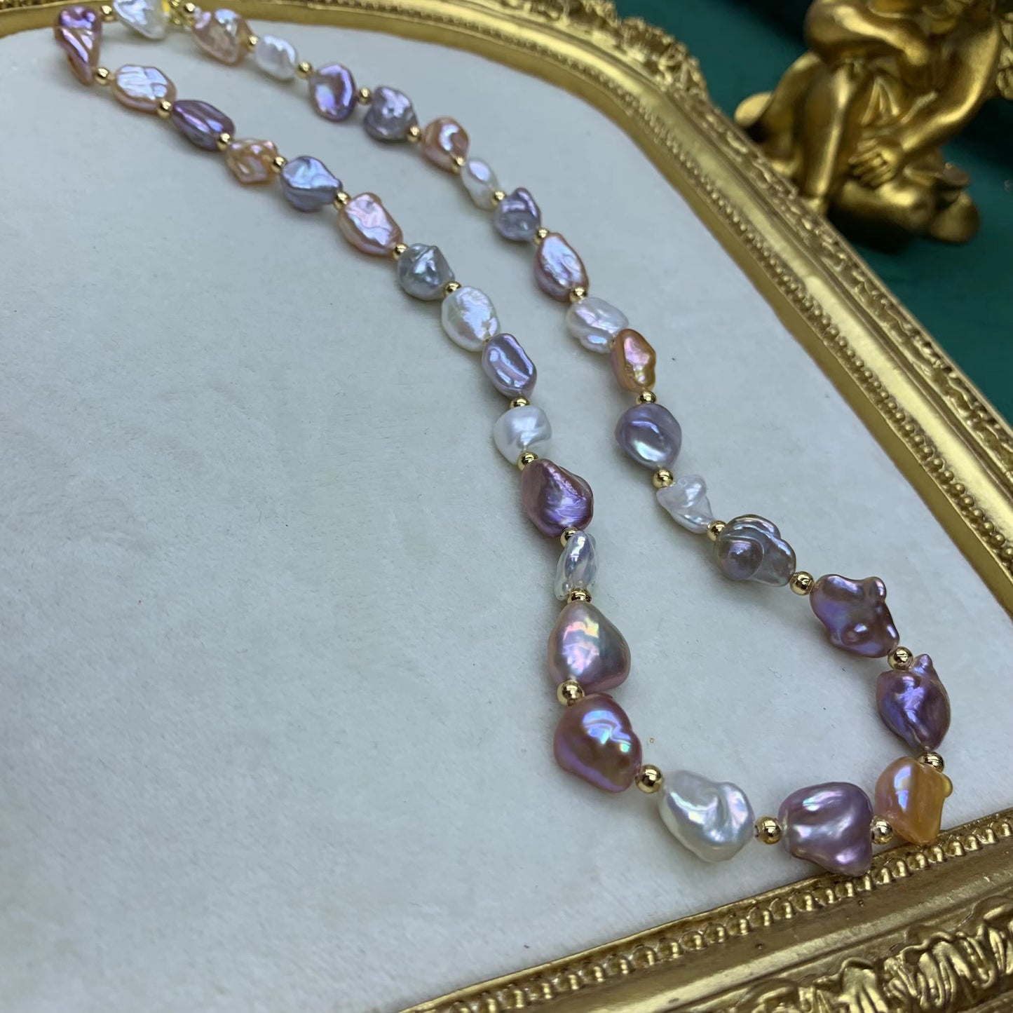 (N006)Baroque Full Pearl Necklace