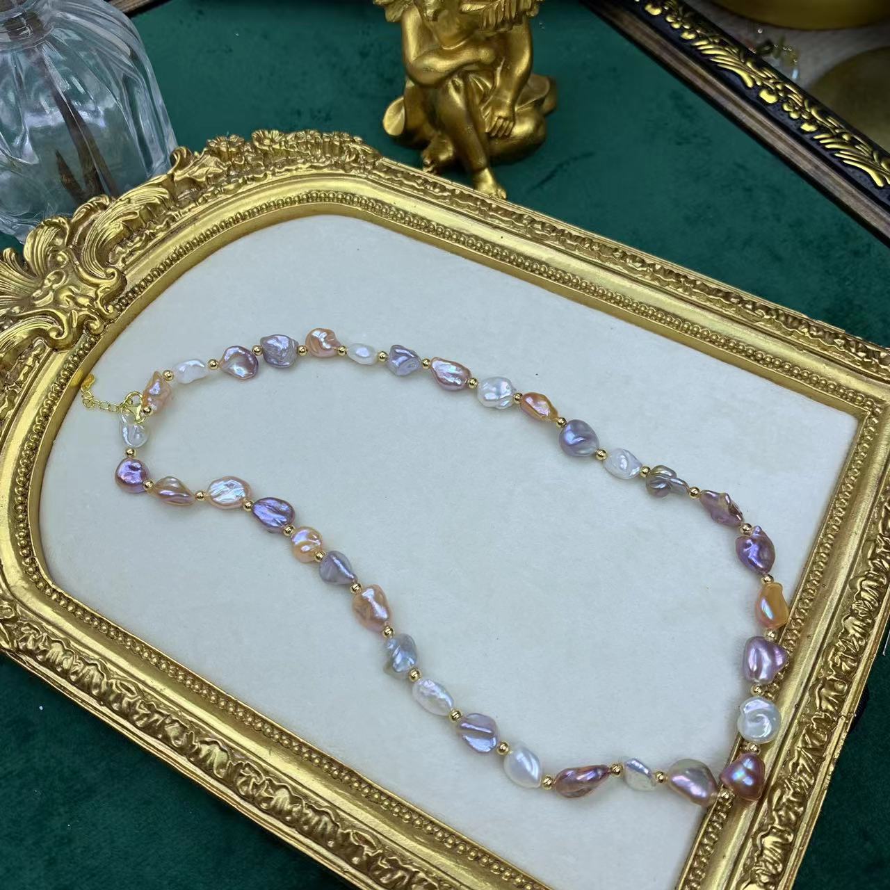 (N006)Baroque Full Pearl Necklace