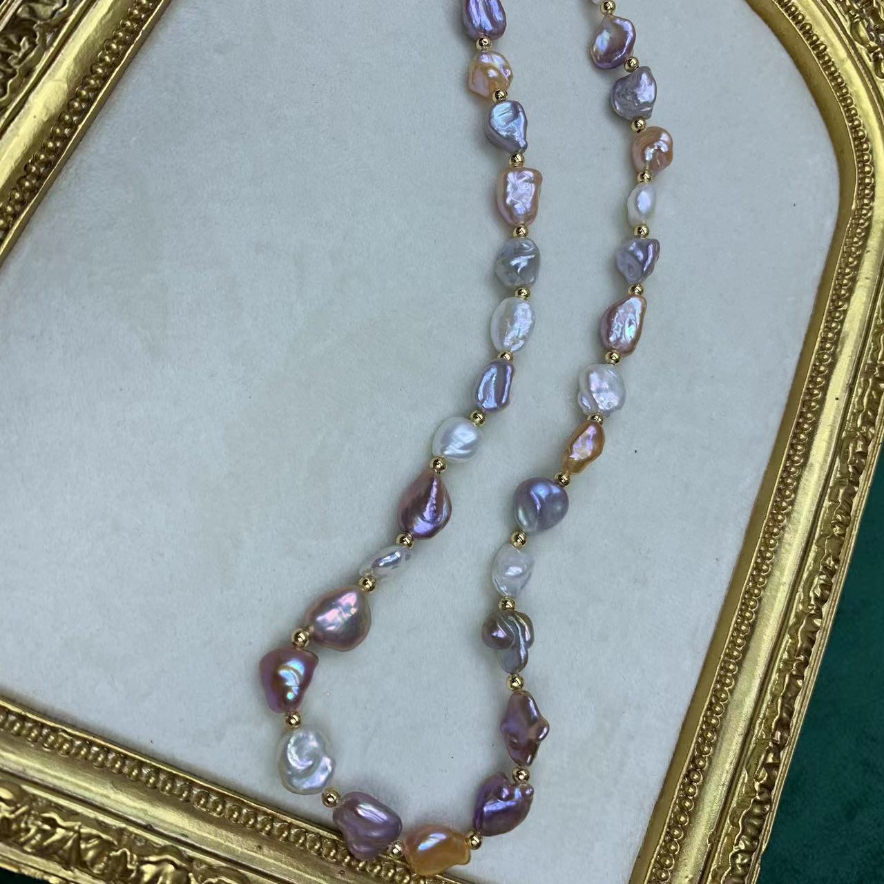 (N006)Baroque Full Pearl Necklace