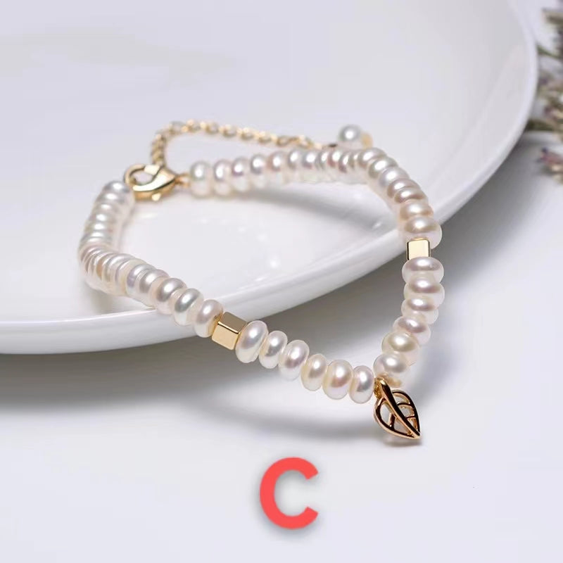 (B041) Full pearl bracelet