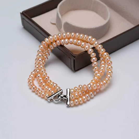 (B037) Full pearl bracelet