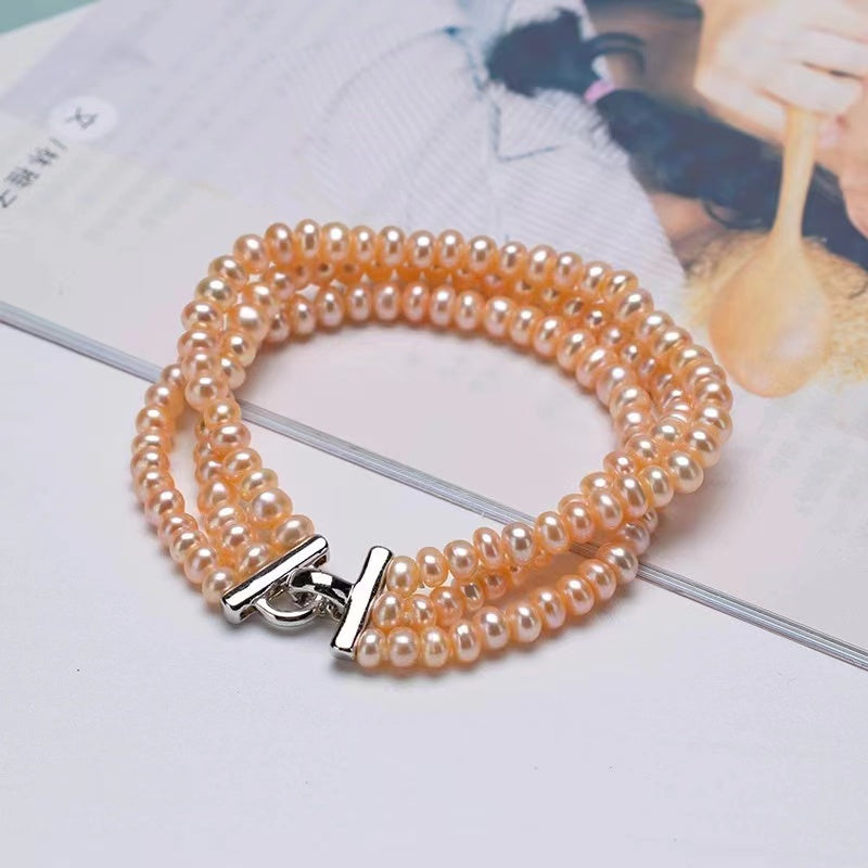 (B037) Full pearl bracelet