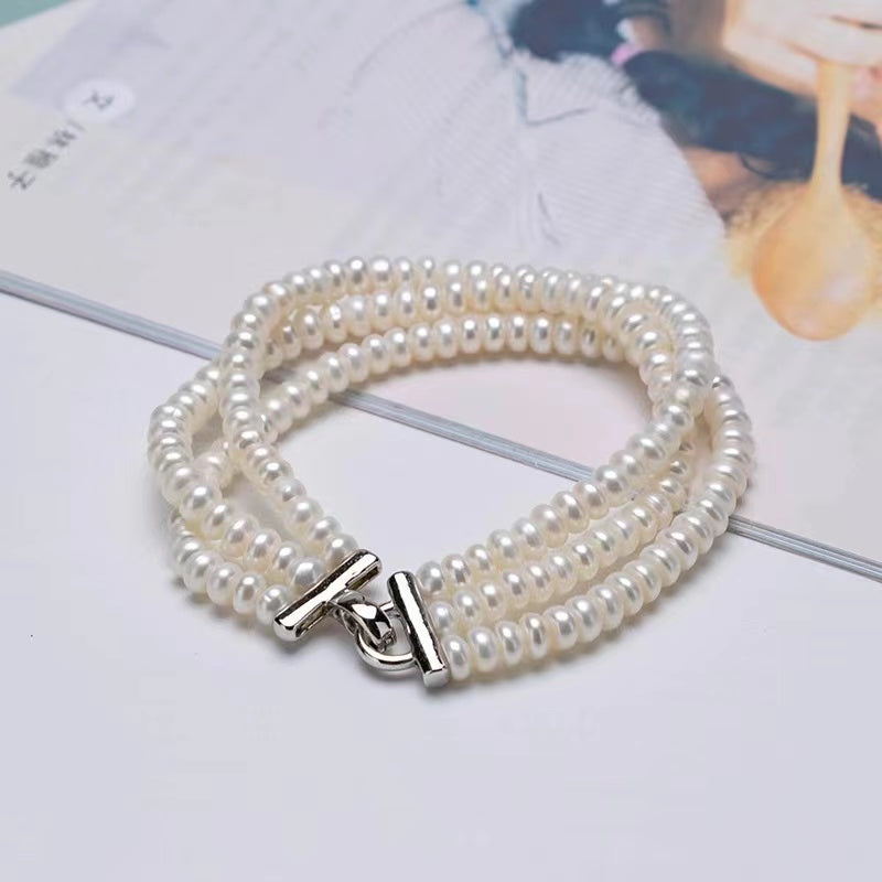 (B037) Full pearl bracelet