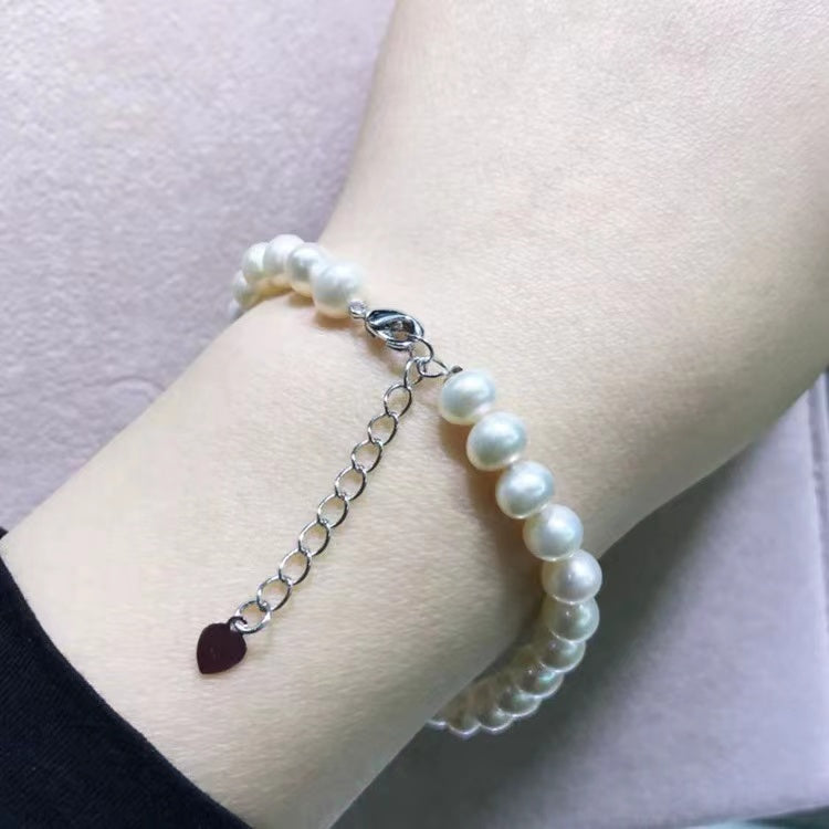 (B039) Full pearl bracelet