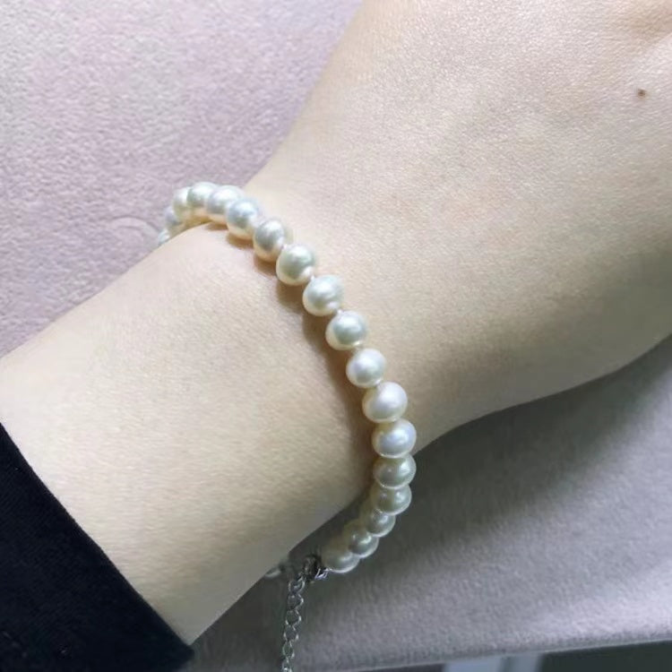 (B039) Full pearl bracelet