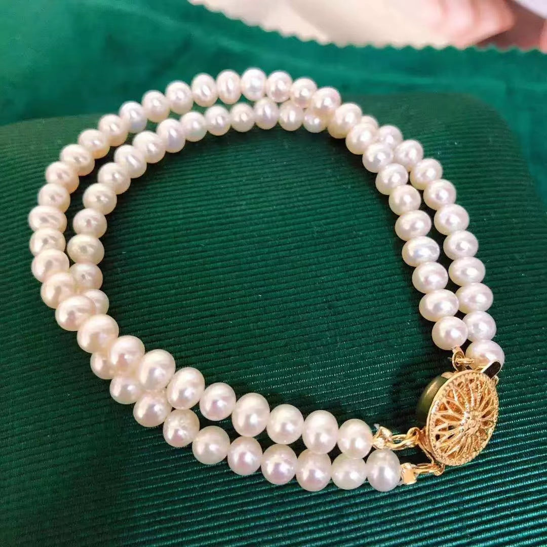 (B040) Full pearl bracelet