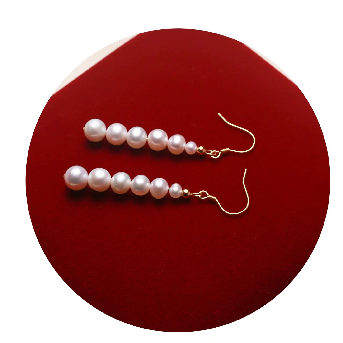 (E030)  Pearl tassels  earrings USD25