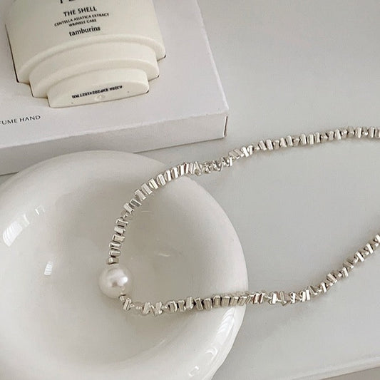 (P024) Keshi pearl necklace