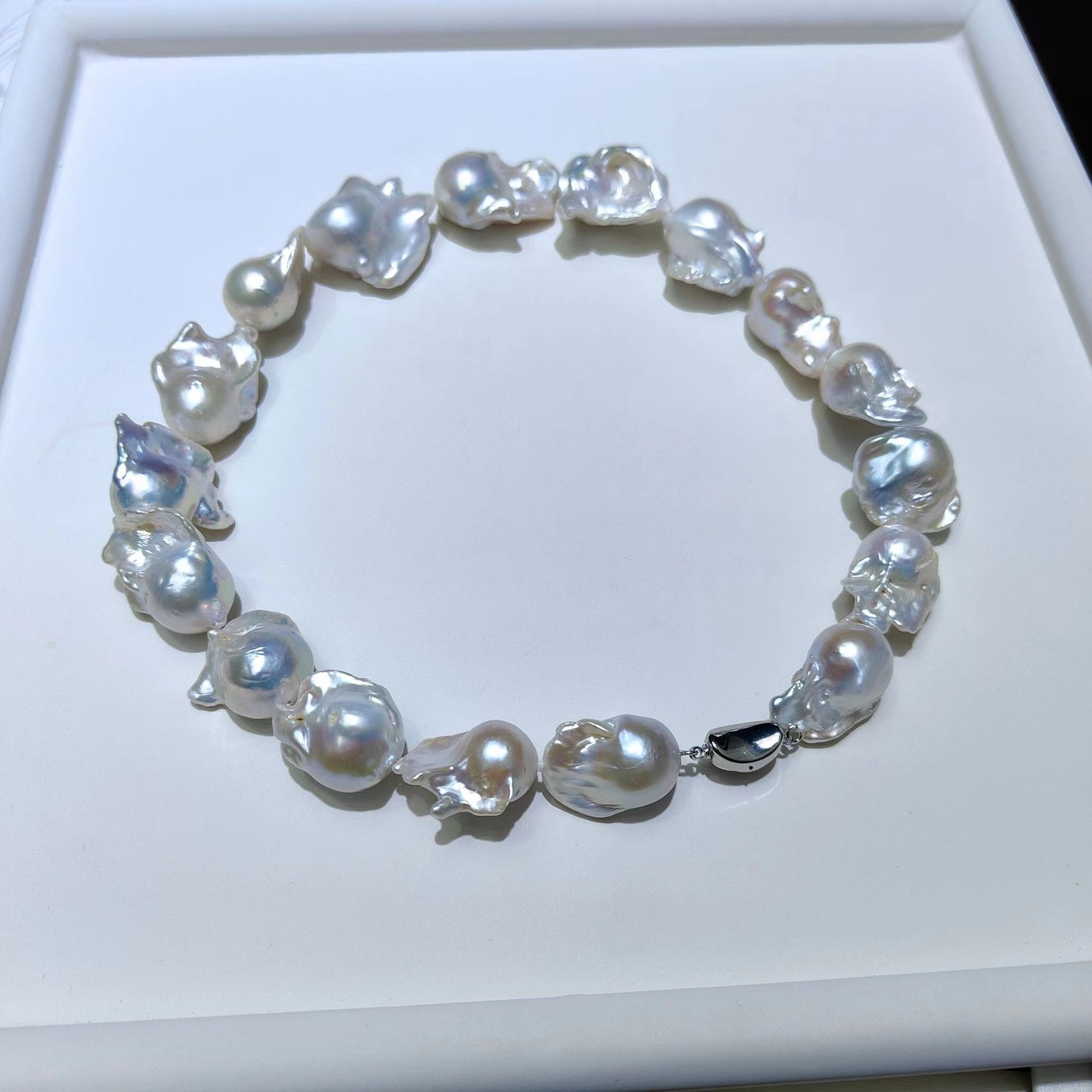 (N059)Legendary baroque full pearl necklace
