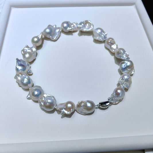 (N059)Legendary baroque full pearl necklace