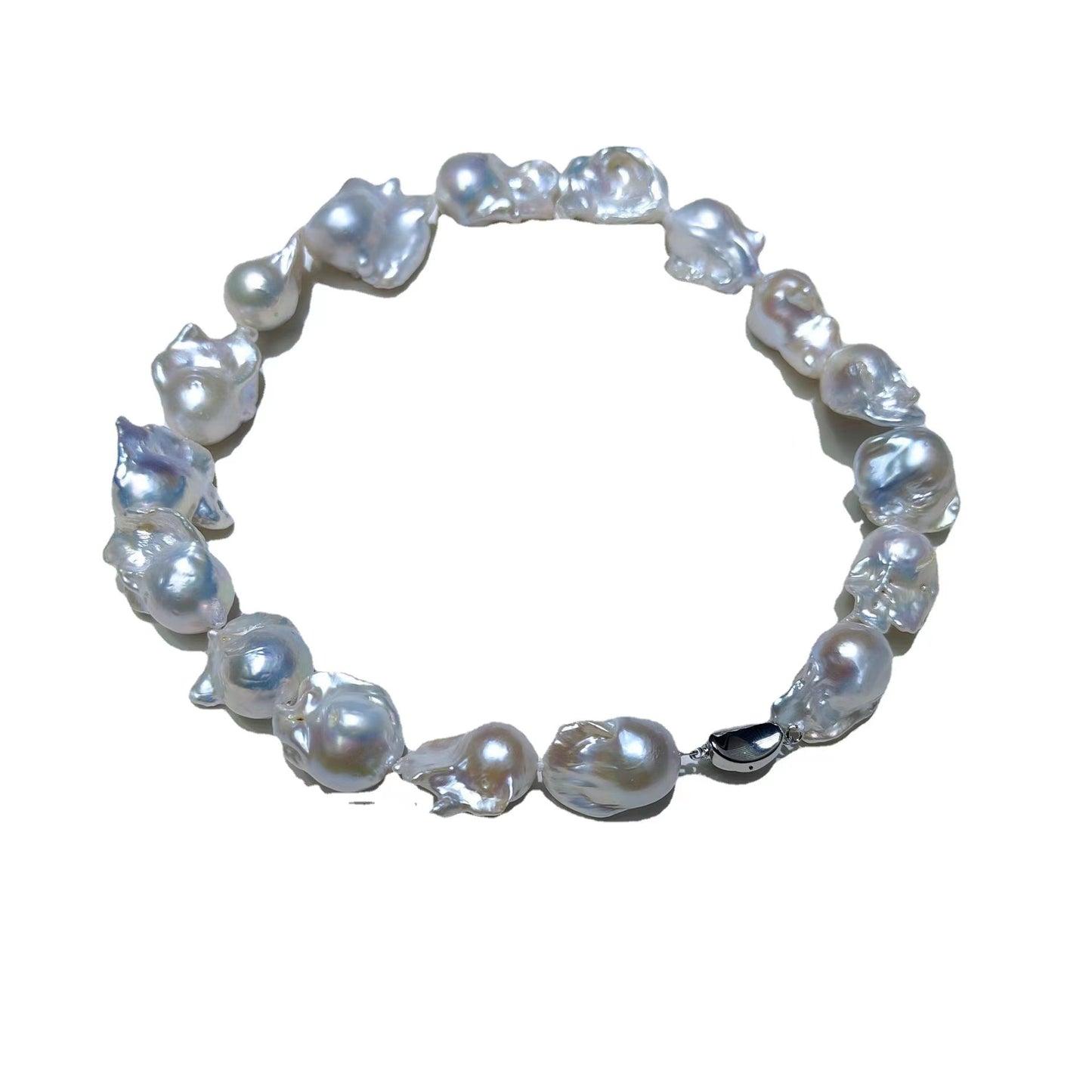 (N059)Legendary baroque full pearl necklace