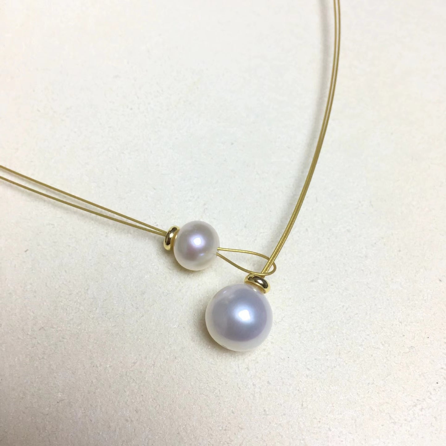 (J032)  pearl set -necklace & Earring stud