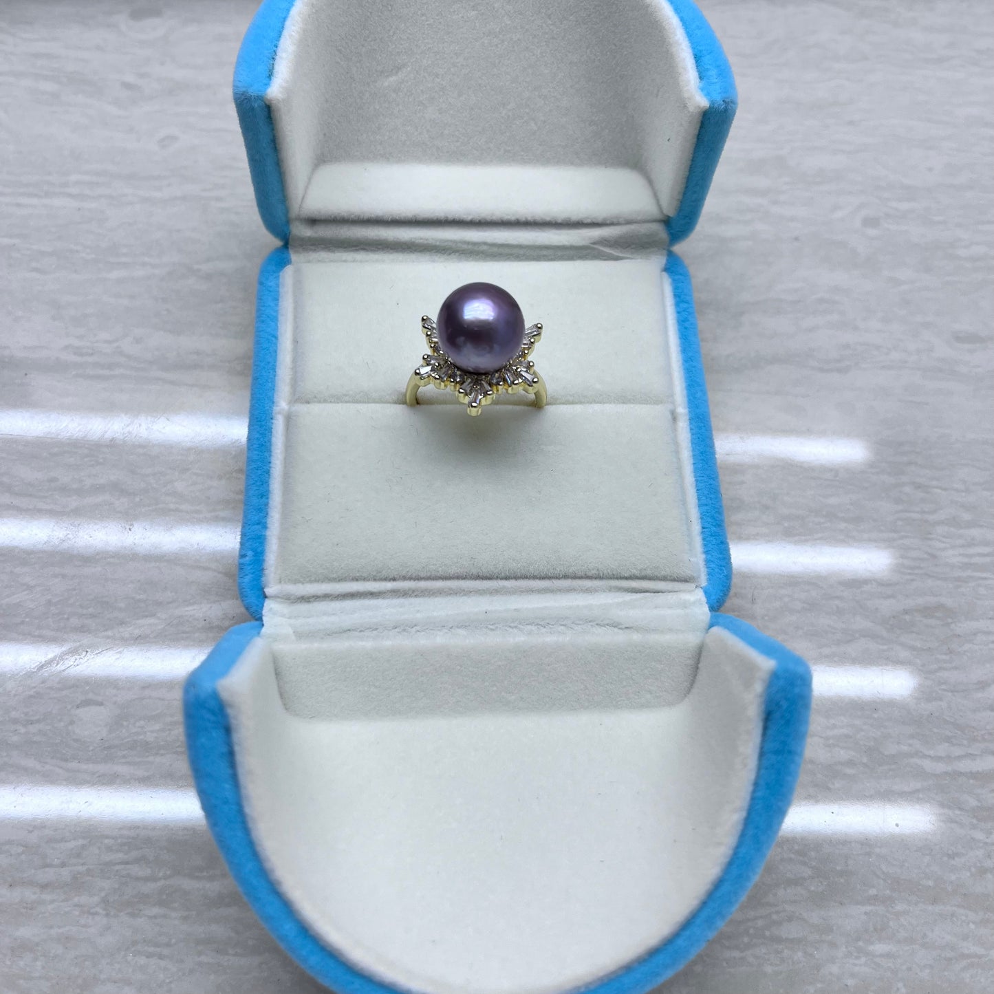 R34 Hot sale 50% off Edison pearl ring with adjustable size ring