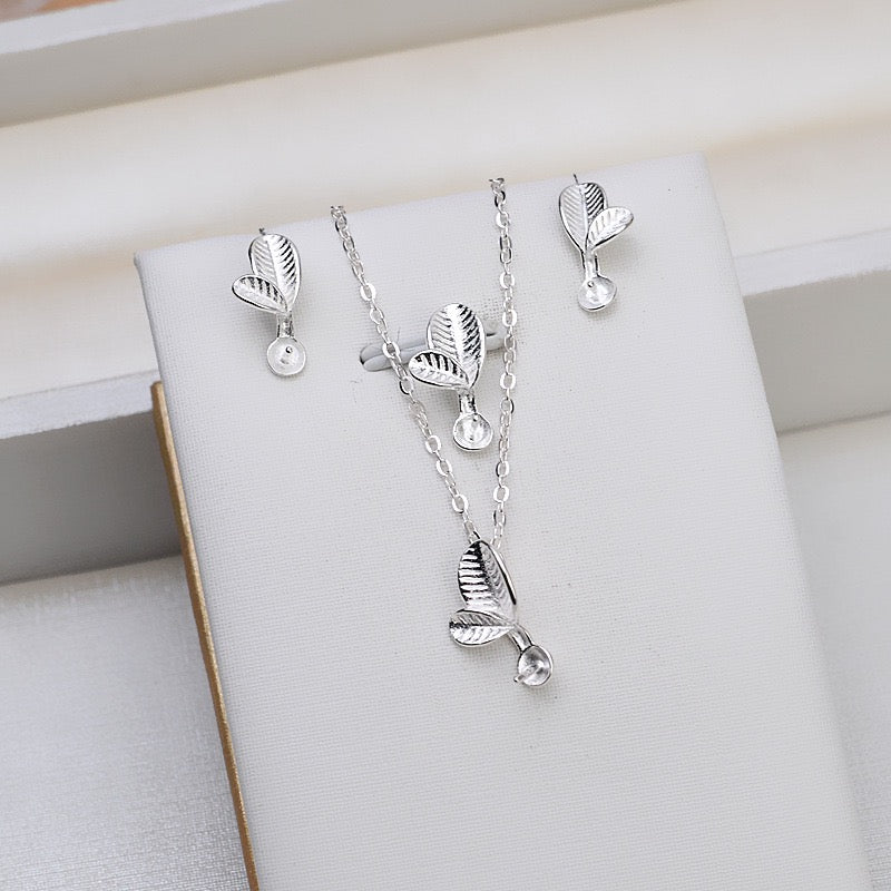 (S005)  S925 sterling silver set setting