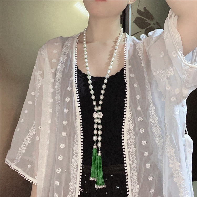 (N086)pearl necklace