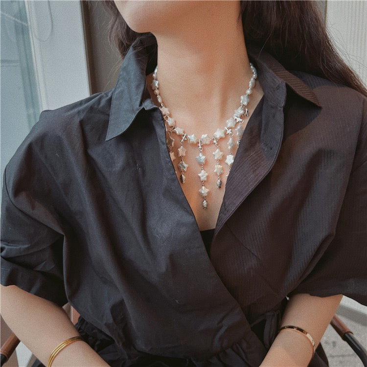 (N087)pearl necklace
