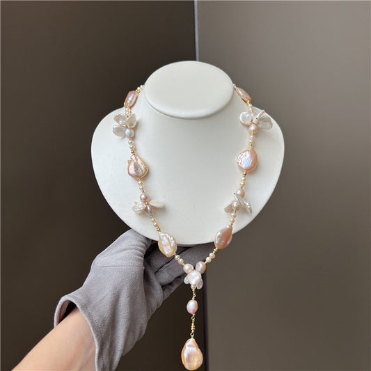 (N009)Baroque pearl necklace