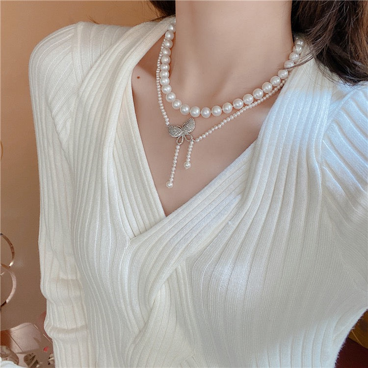 (N092)Pearl necklace