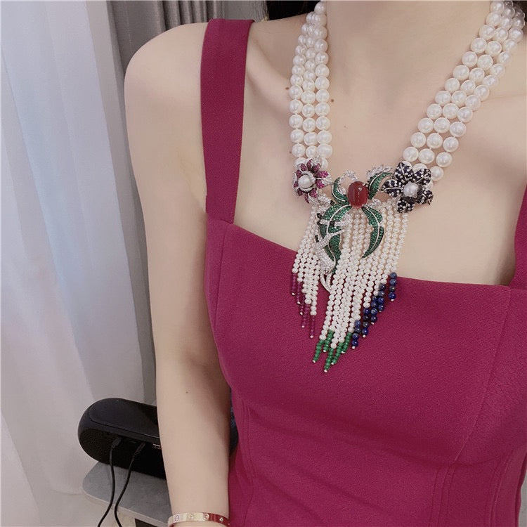 (N094)pearl necklace