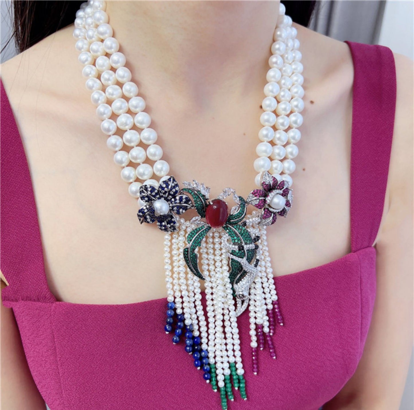 (N094)pearl necklace