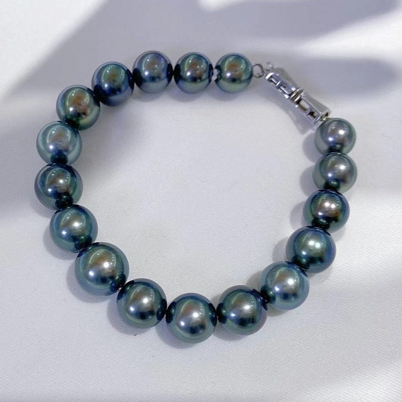 (B058) Black tahitian bracelet