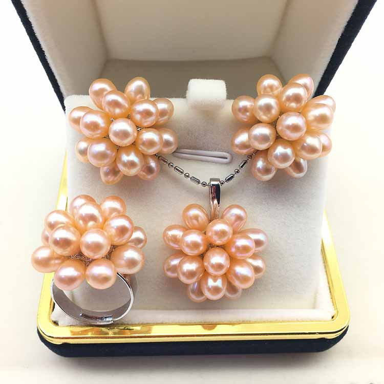 (J028)  Popcorn pearl set