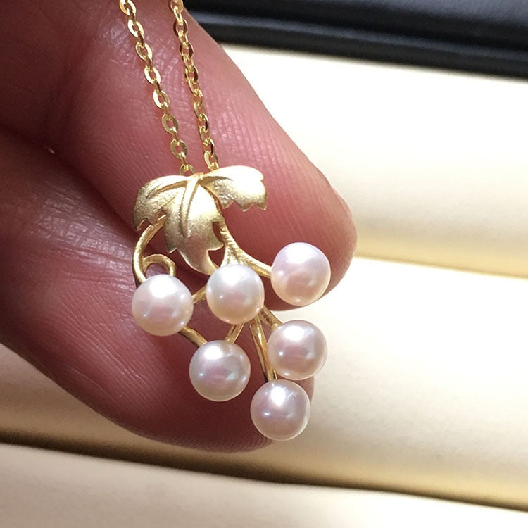 (J031)  pearl set--Pendant & Earring stud