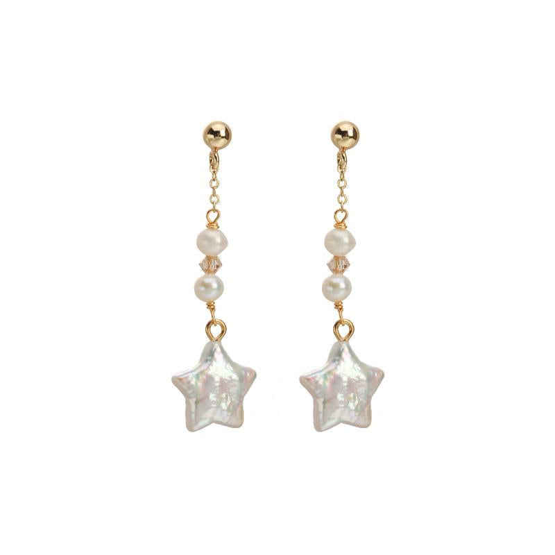 Star Pearl stud earrings