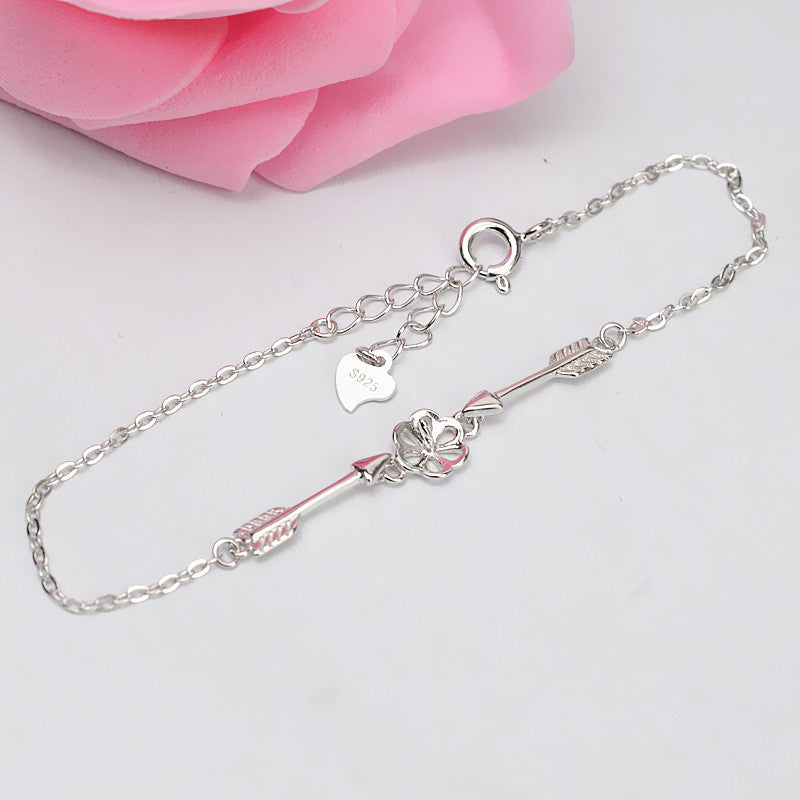 S925 sterling silver bracelet set setting (B19)