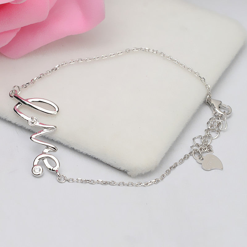 S925 sterling silver bracelet set setting (B22)