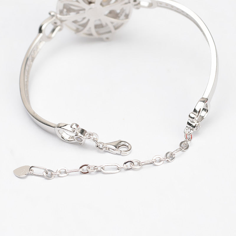 S925 sterling silver bracelet set setting (B5)