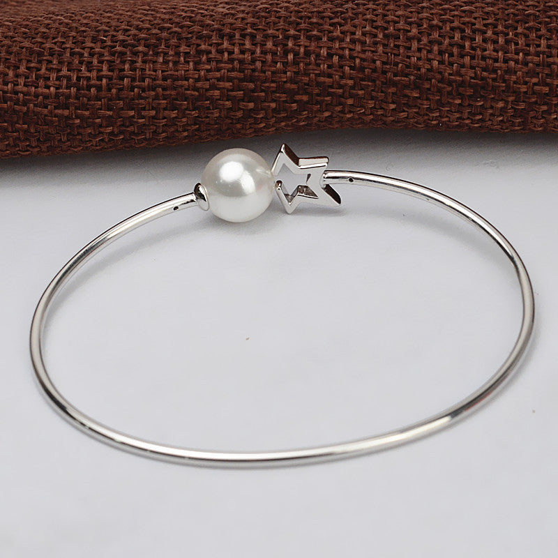 S925 sterling silver bangle set setting (B13)