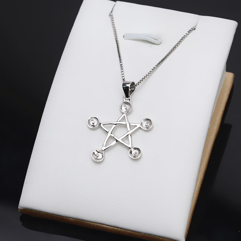 S925 sterling silver pendant setting (P40)