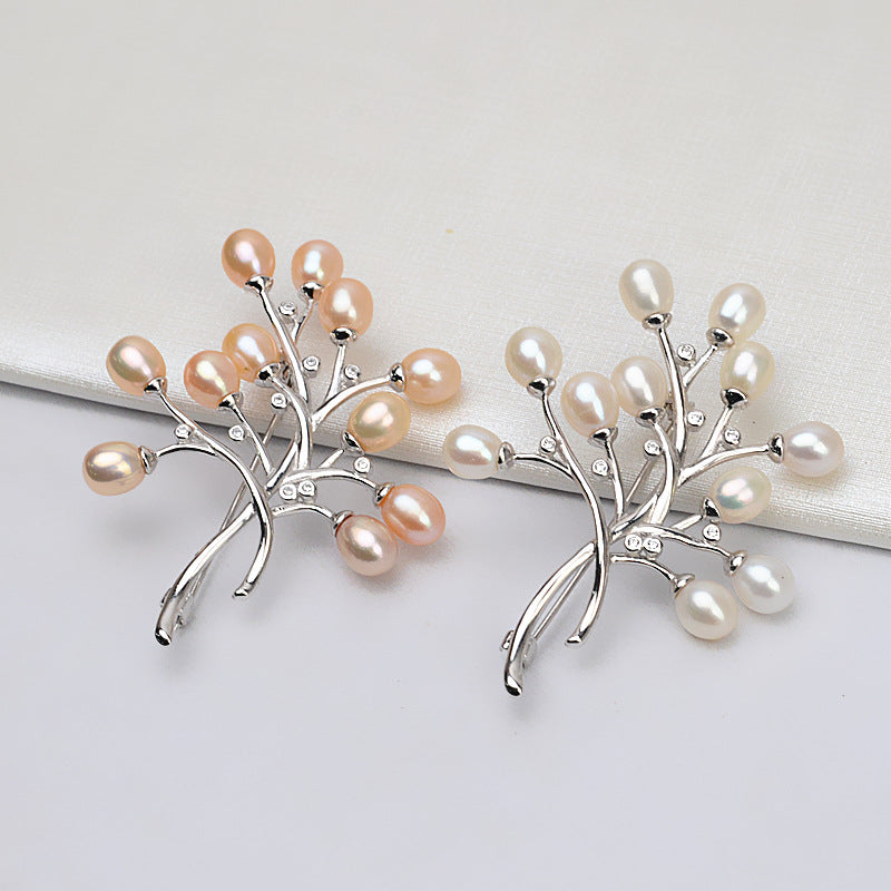 S925 sterling silver brooch setting  (B-7)