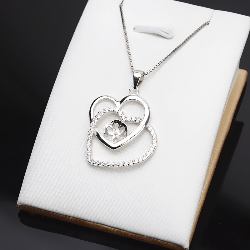 S925 sterling silver pendant setting (P44)