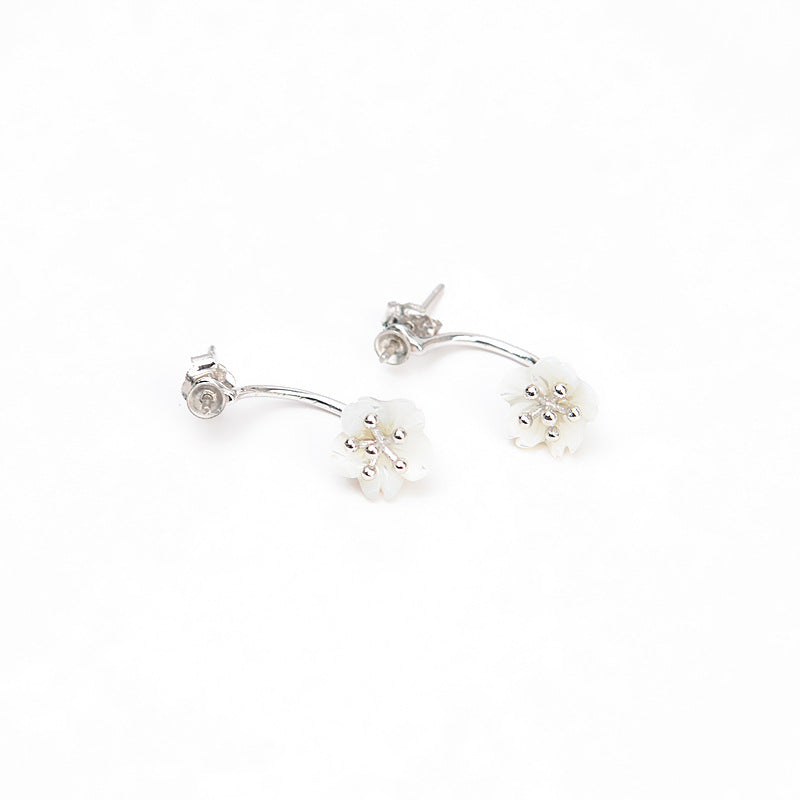 S925 sterling silver earring setting (E22)