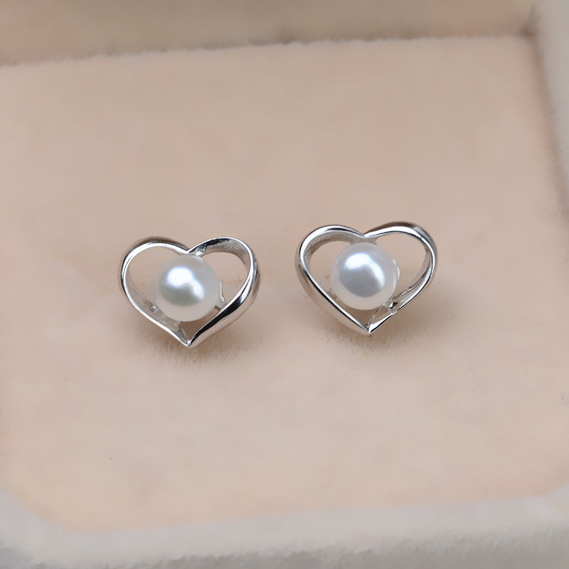 S925 sterling silver earring setting (E19)