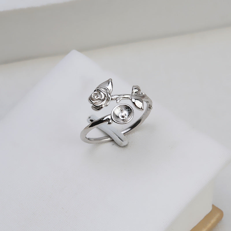 S925 sterling silver ring setting (R46)