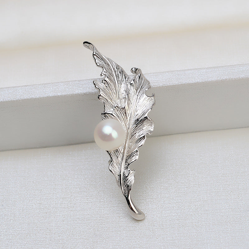 S925 sterling silver brooch setting  (B-10)