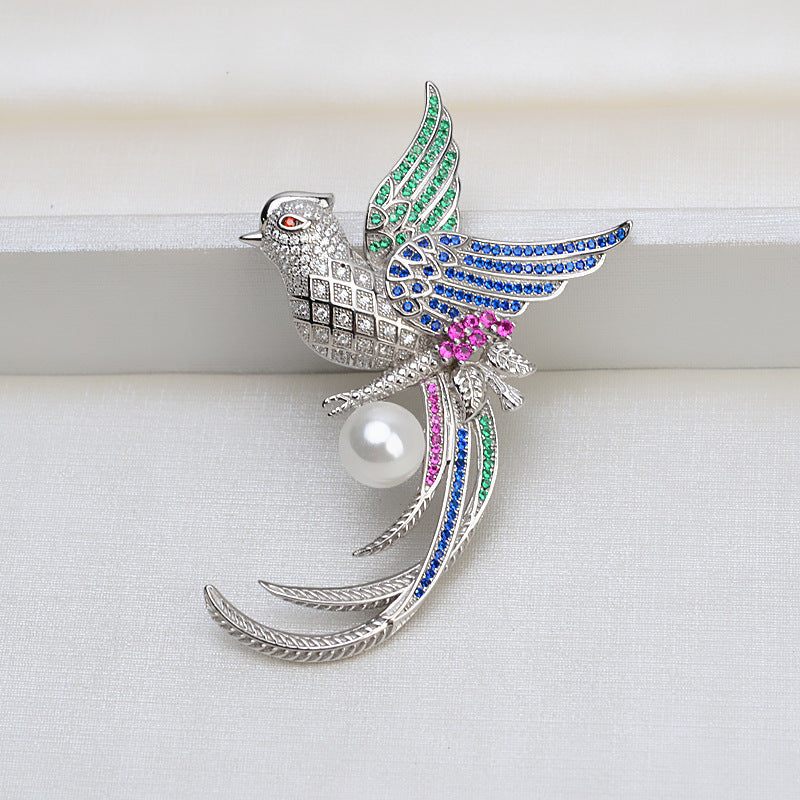 S925 sterling silver brooch setting  (B-14)