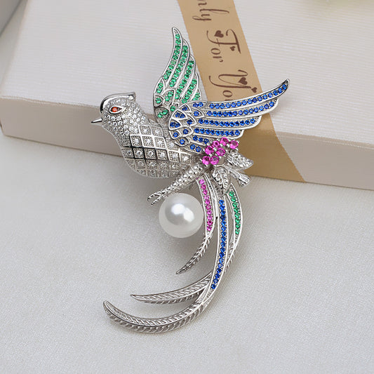 S925 sterling silver brooch setting  (B-14)