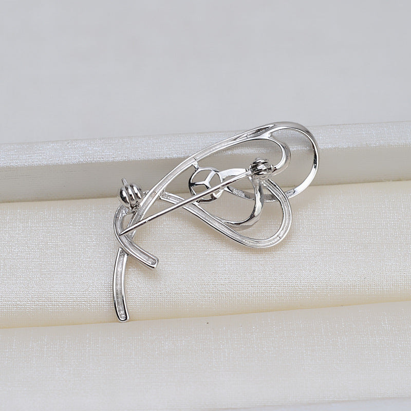 S925 sterling silver brooch setting  (B-3)